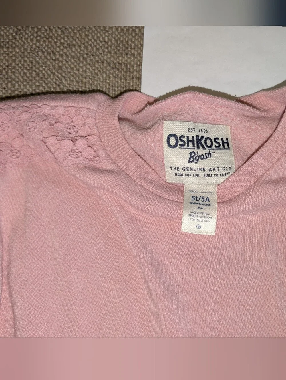 Osh Kosh Sweatshirt And Mayoral Jeans 5T